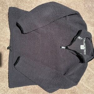 PINK Victoria's Secret Black quarter zip Sweater